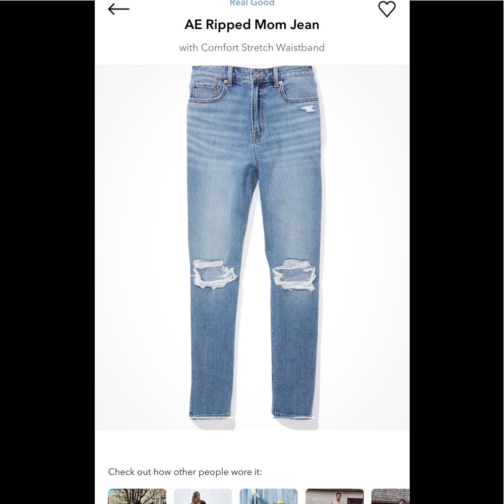AE mom jeans